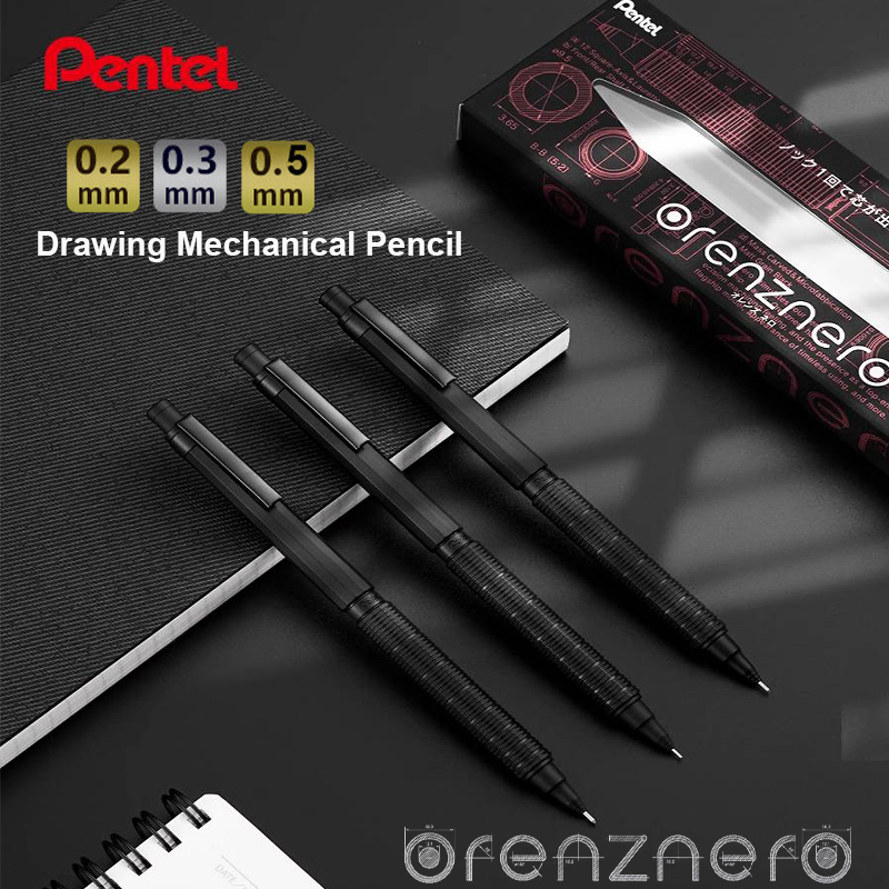 Pentel Pen Energel - Pentel Professioneller Bleistift ORENZNERO 0.2 |