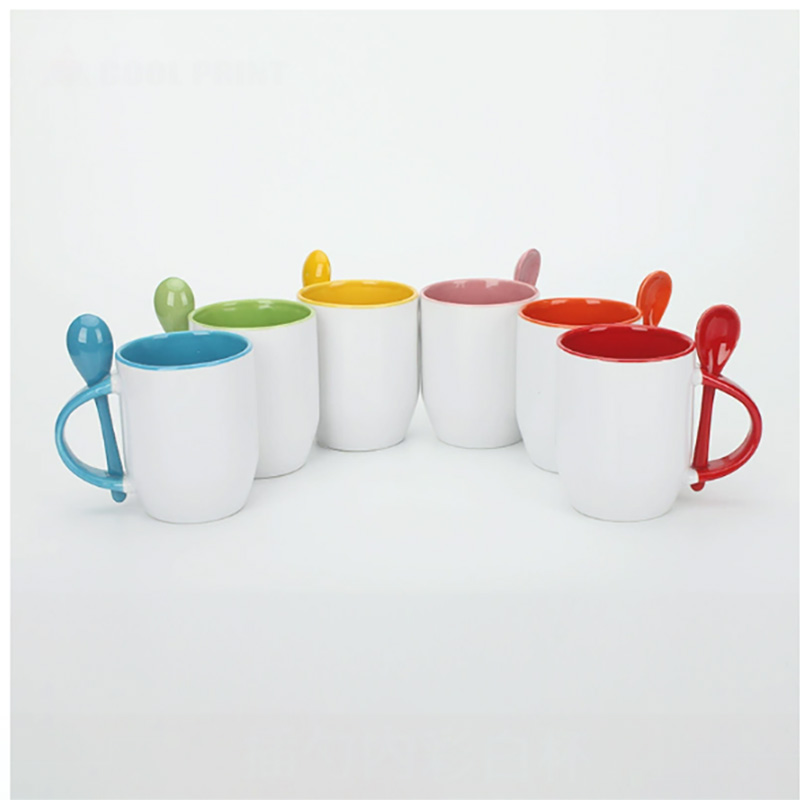 Sublimation Mug White - 2 Stück Sublimations-Kaffeebecher mit Kreativem Farbigen