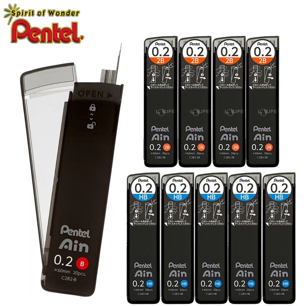 Pentel Pen Energel - 3 Boxen Japan Pentel Leads C282