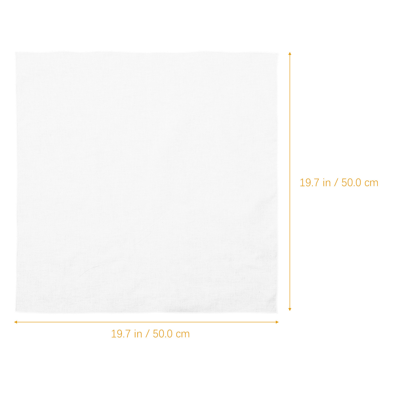 Weißes Baumwoll-Taschentuch Qu – Bandana Blank White Bewertung und Preis