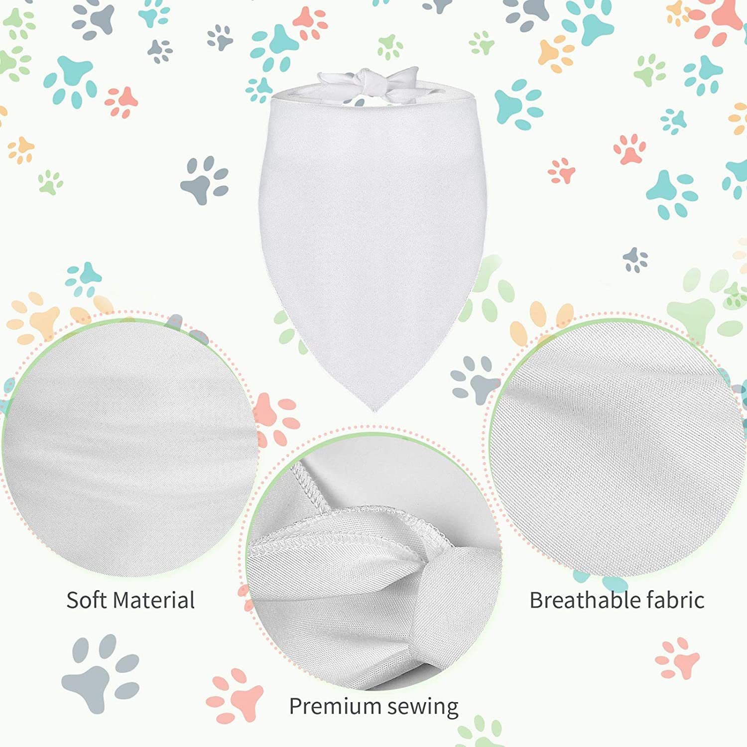 100 Stück Sublimations-Blank-H – Bandana Blank White Bewertung und Preis